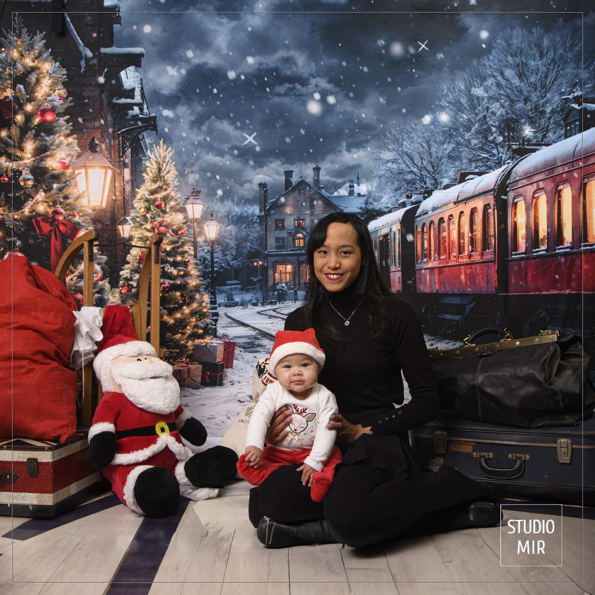 Photos de Noël en famille en idf