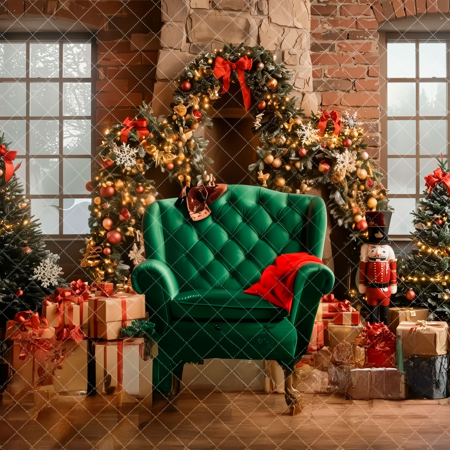 decor-noel-photo-studio-mir Décor de Noël au studio photo Mir pour des photos en famille et des souvenirs Noël, 2025