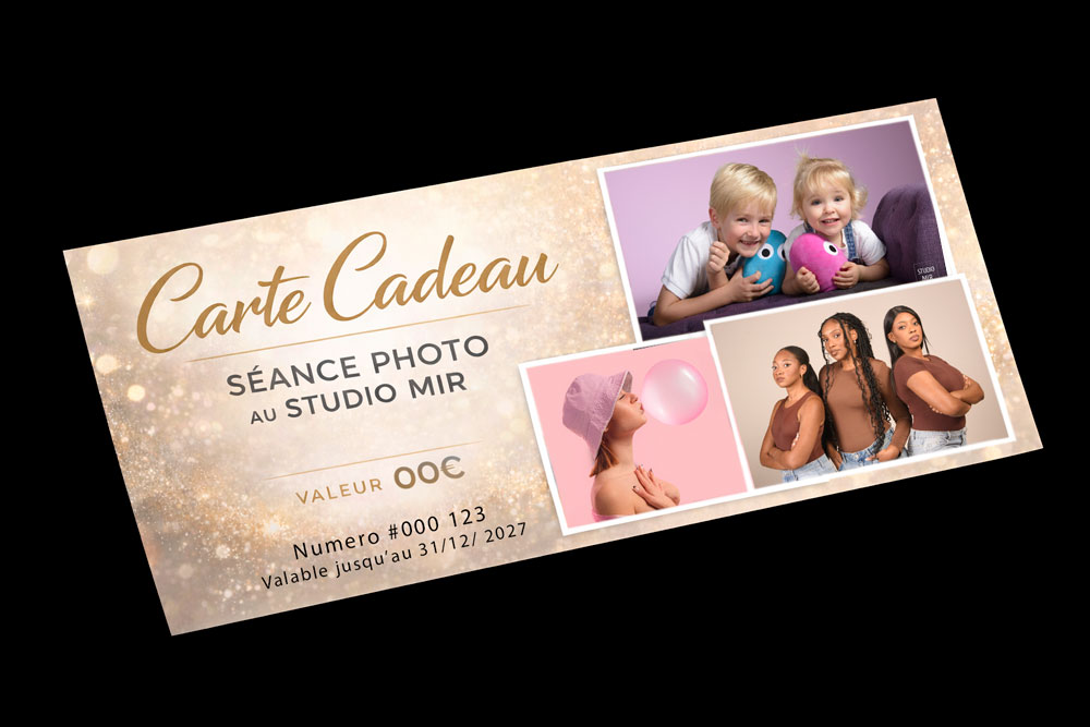 carte-cadeau-seance-photo-mir Carte cadeau shooting photo. Studio Mir.