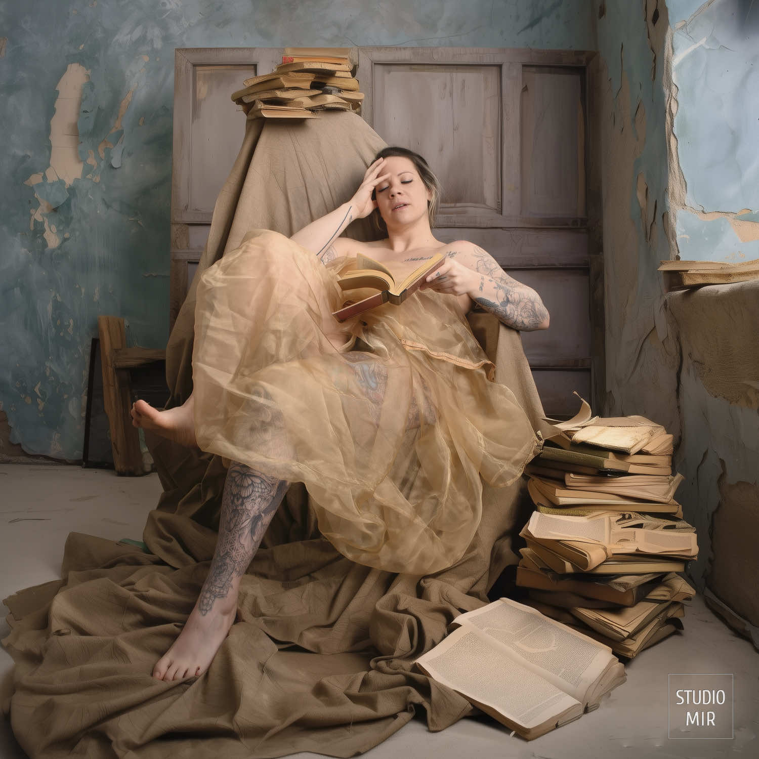 seance photo pin-up au studio Mir