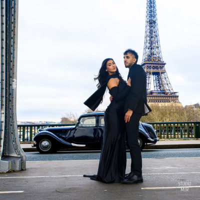 Shooting photos couple dans Paris