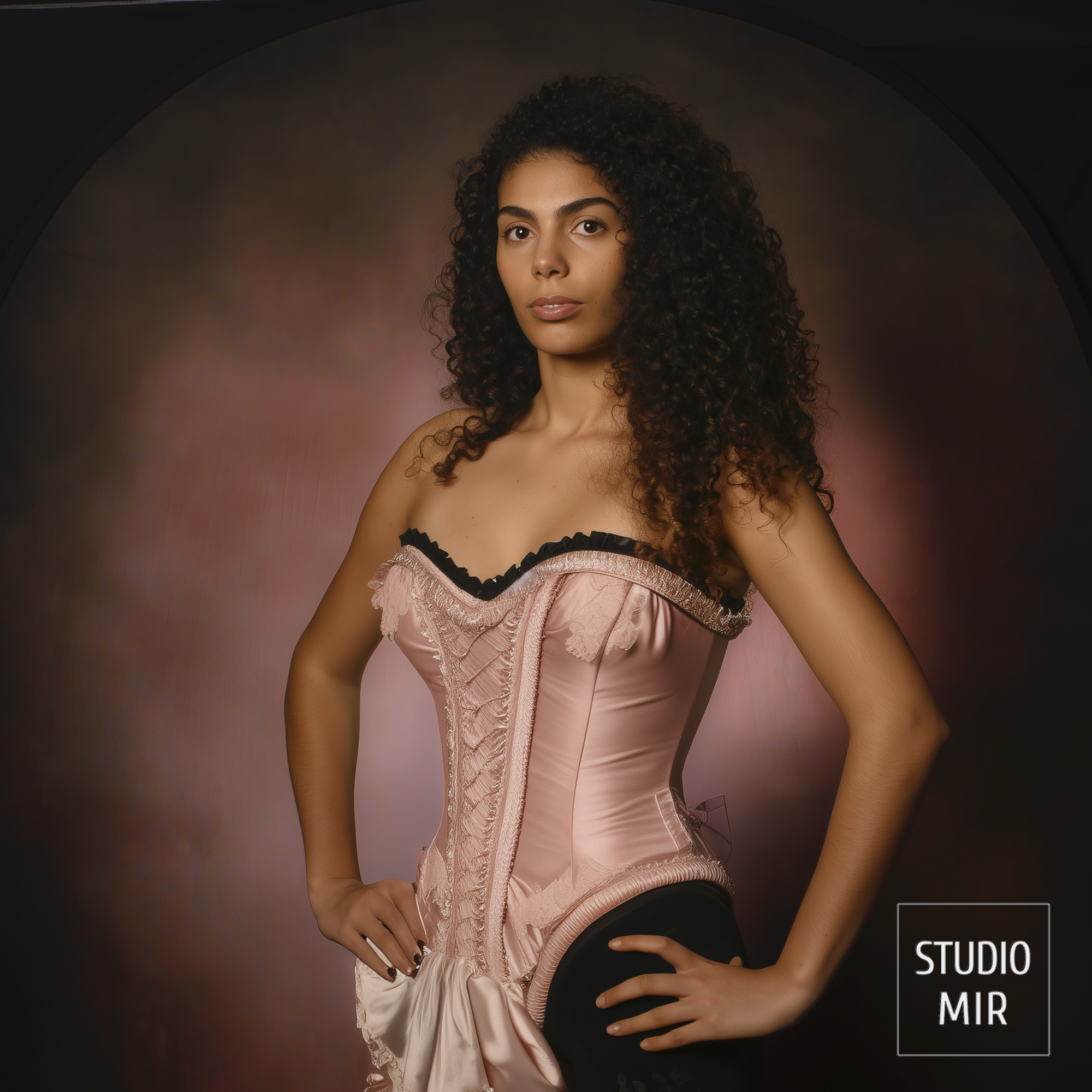 Shooting photos femme avec corset dans le Val de Marne